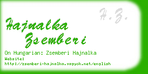 hajnalka zsemberi business card